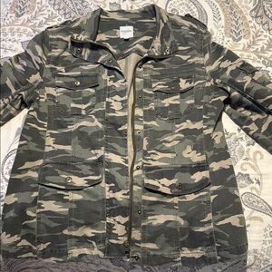 Kenzie Jeans Camouflage Utility Jacket